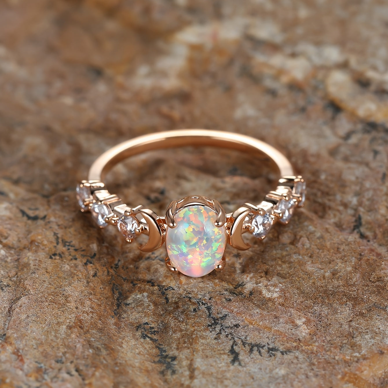 Vintage Ring with Gold-tone