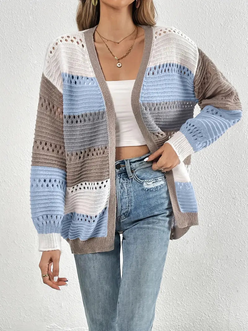 Long V-Neck Cardigan