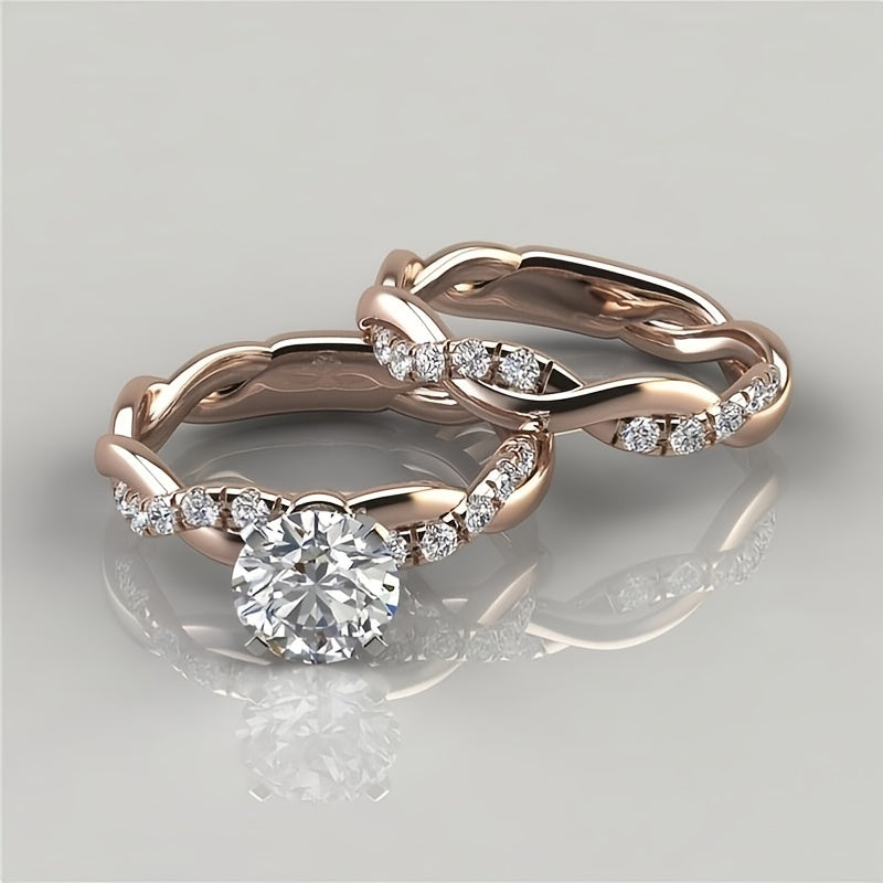 Vintage Ring with Gold-tone
