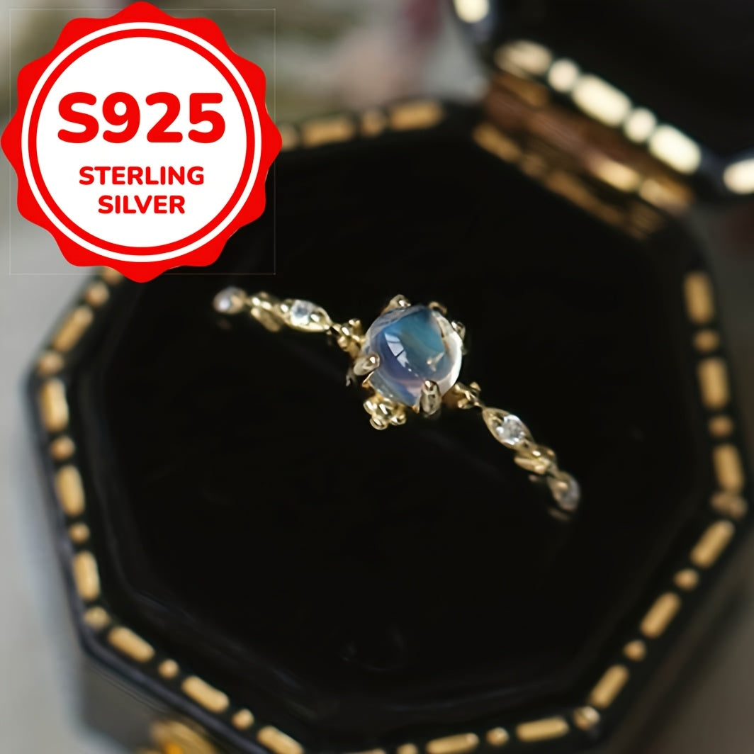 Modern Ring with Silver-tone