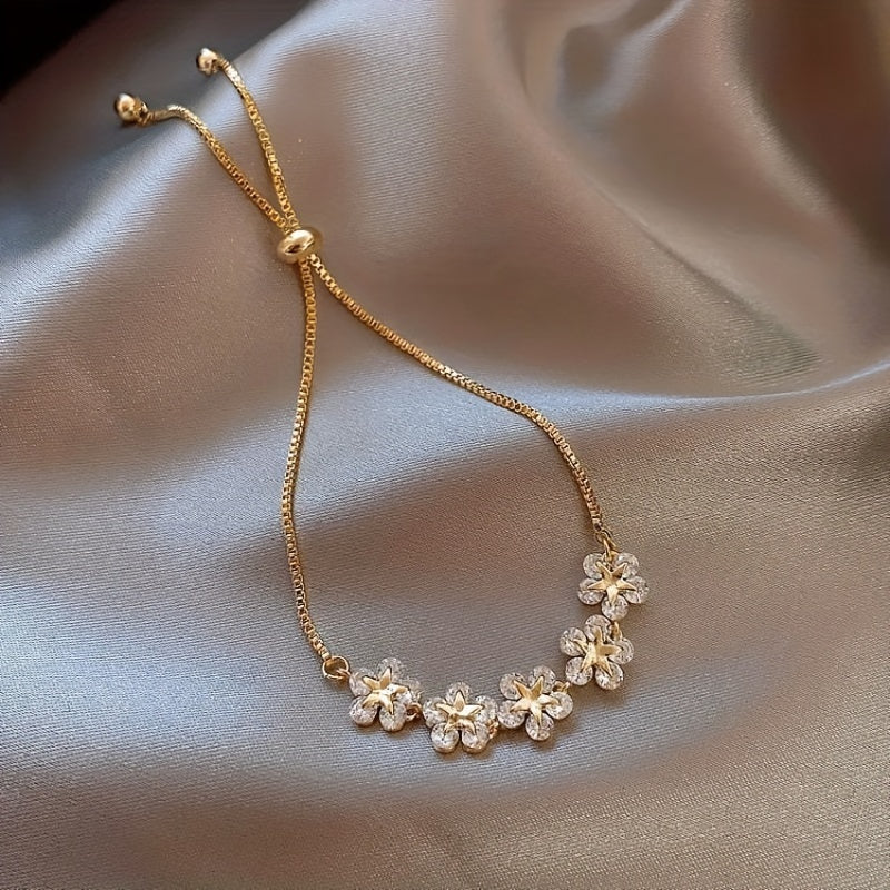 Boho Necklace with Gold-tone