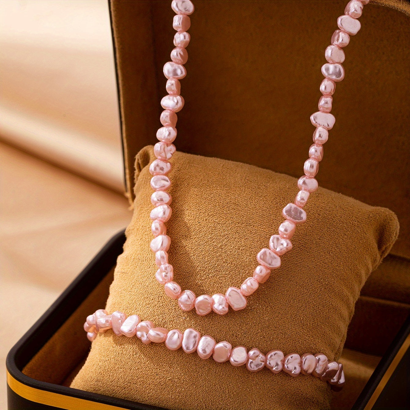 Vintage Necklace with Pearl-inspired
