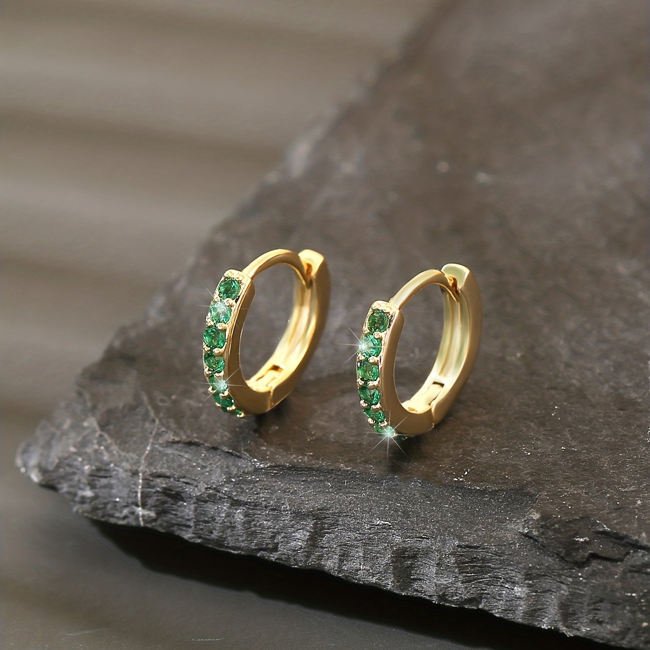 Boho Earrings with Gold-tone