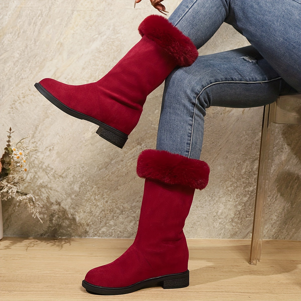 Timeless Tan Vegan Leather Ankle Boots with Platform