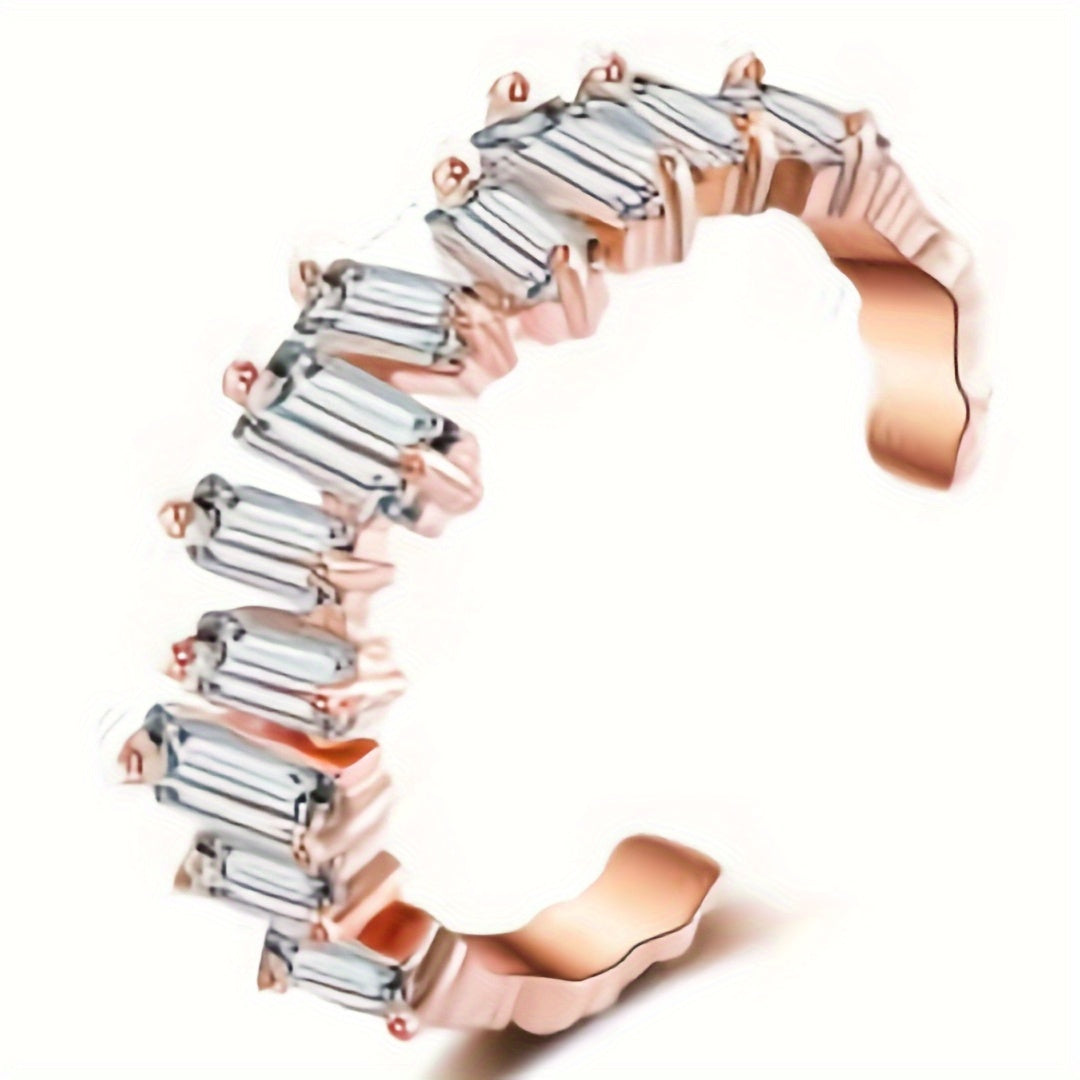 Modern Ring with Gold-tone