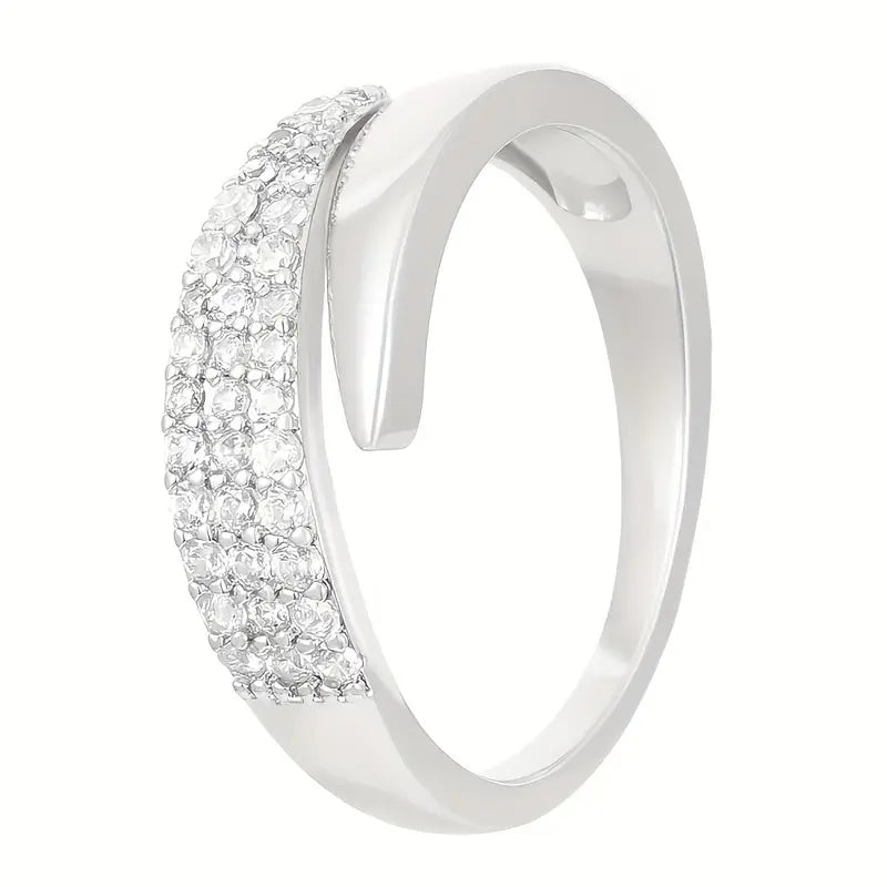 Evening Ring with Gold-tone