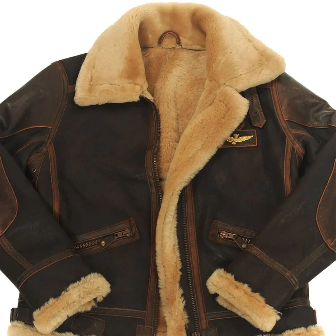 ANDREI I FLEECE-LINED LEATHER JACKET