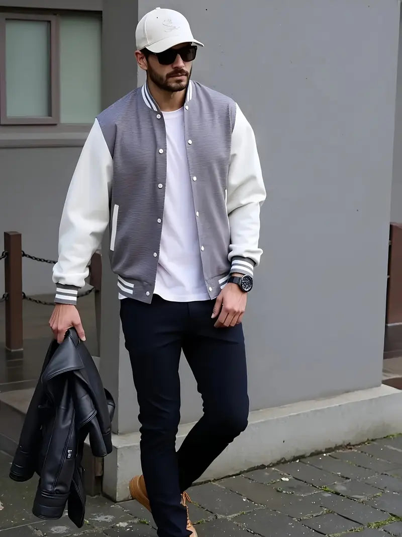 Fleece Polyester Knit Button-Up Long Sleeve Jacket