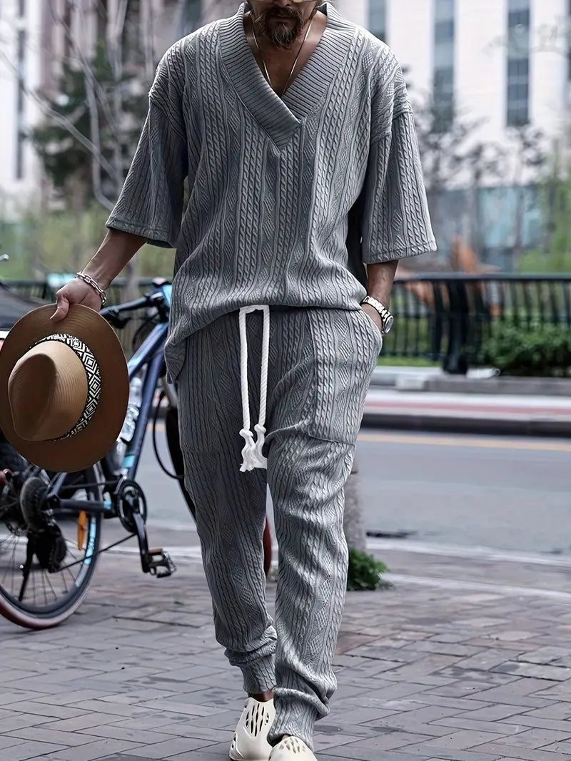 Polyester Knit Short Sleeve Pants