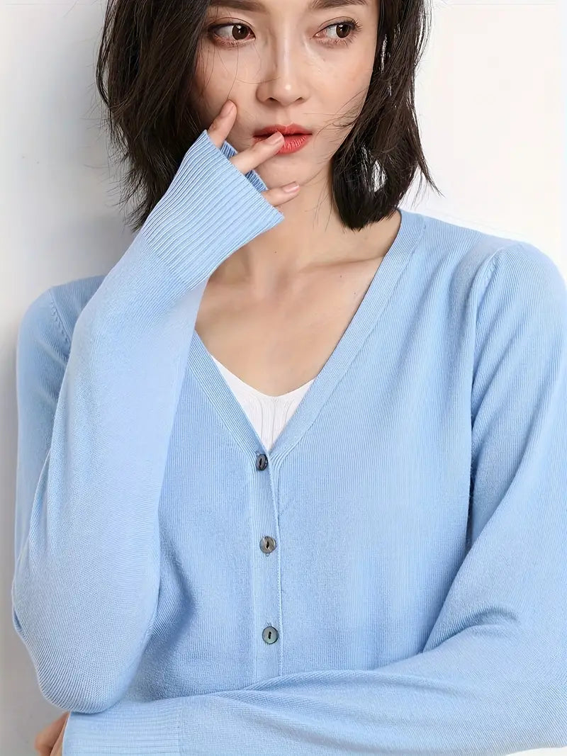 Viscose V-Neck Coat