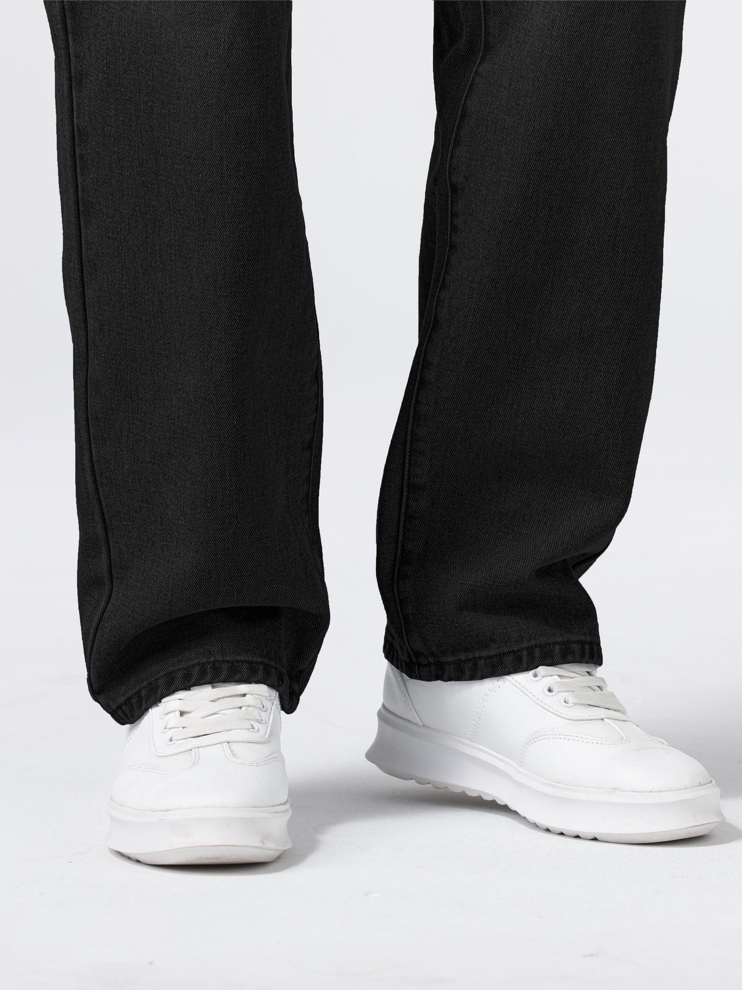 Men's Light Blue Relaxed Fit Jeans - Casual Straight-Leg Machine-Washable Denim Pants for Casual Attire, All-Season Comfort & Versatile Style