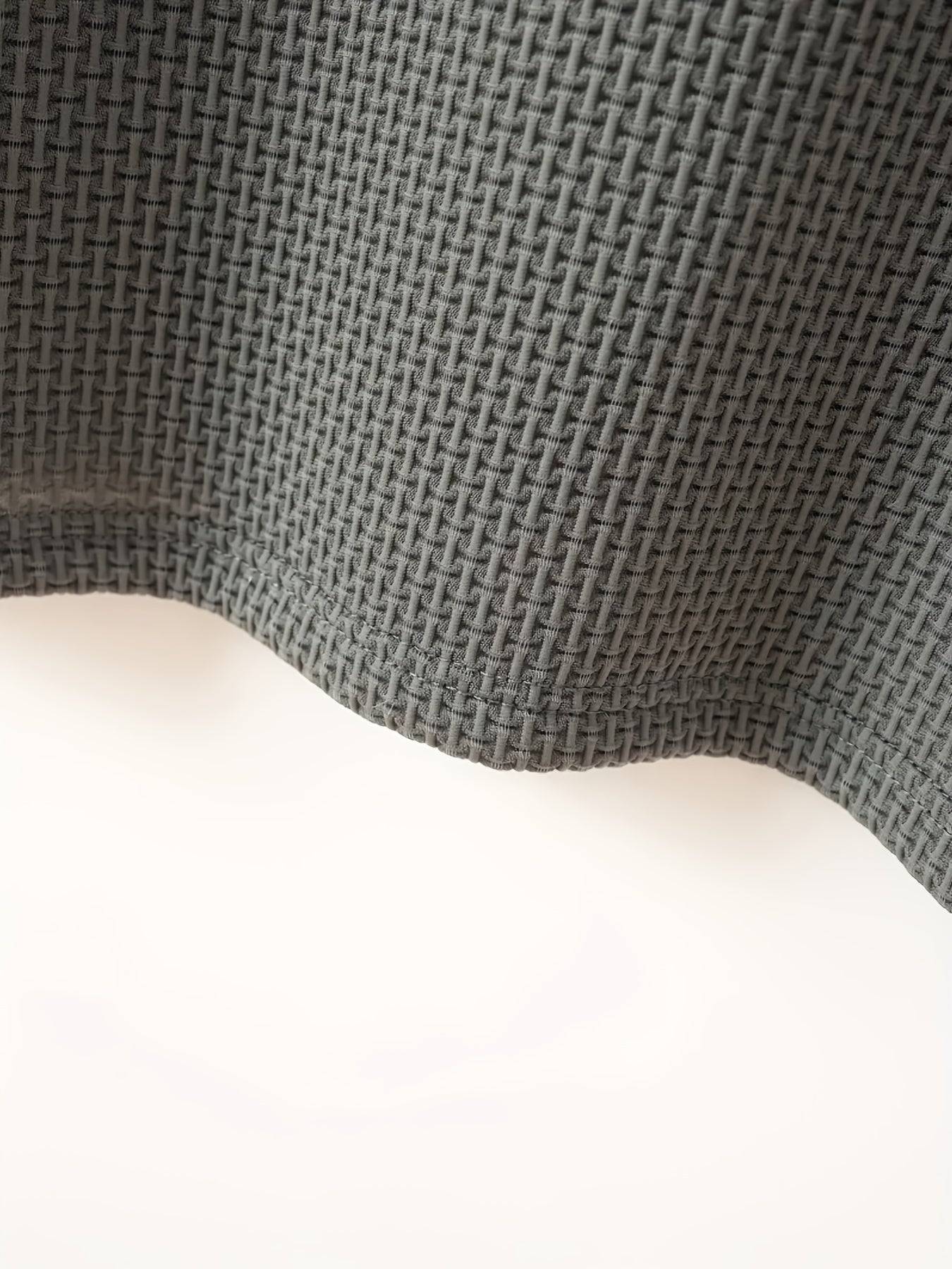 Men's Solid Color Waffle Knit T-Shirt - Breathable Stretch Fabric, Moisture-Wicking Round Neck Short Sleeve Tee for Summer Outdoor Sports & Casual Wear