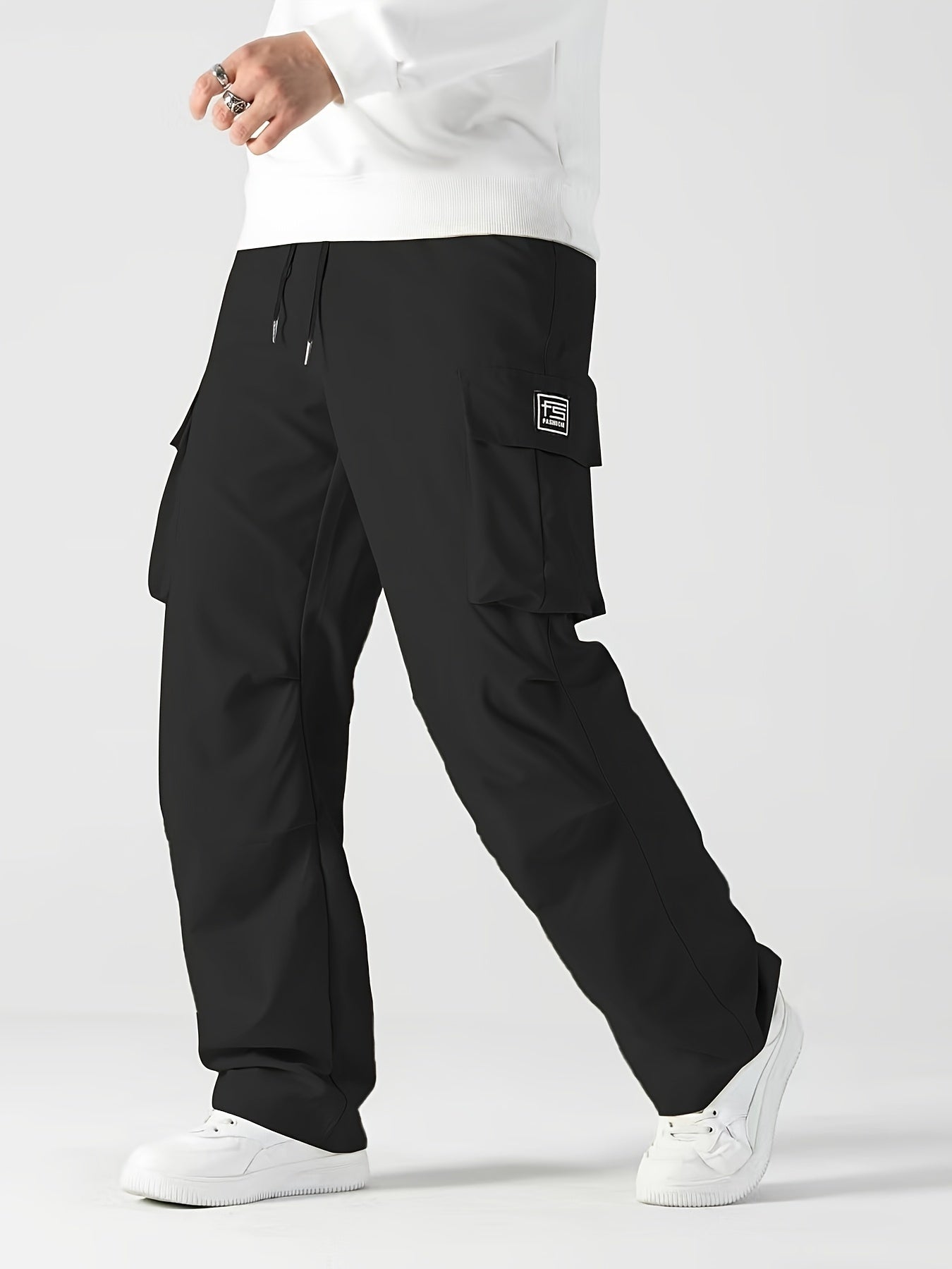 Cross-border Men's Fashion Work Pants Spring and Autumn Multi-pocket Loose Straight Long Pants Versatile Casual Slimming Handsome·Pants Men