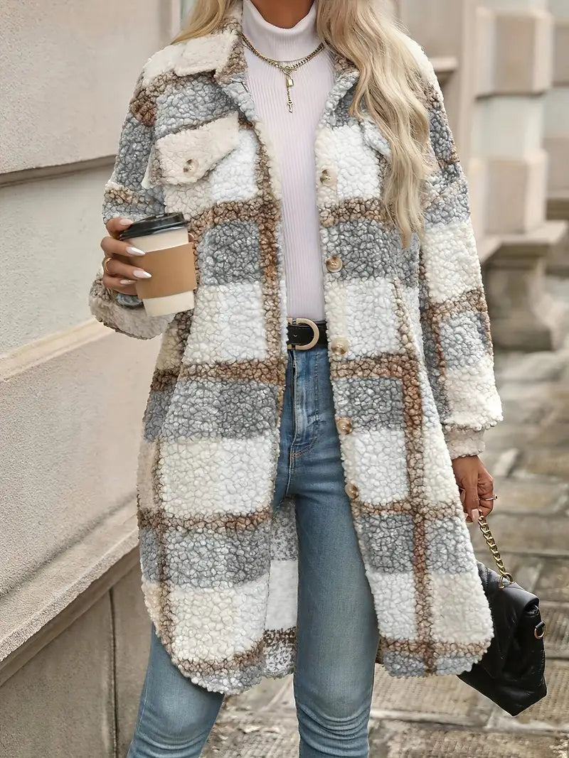 Plaid Long Jacket