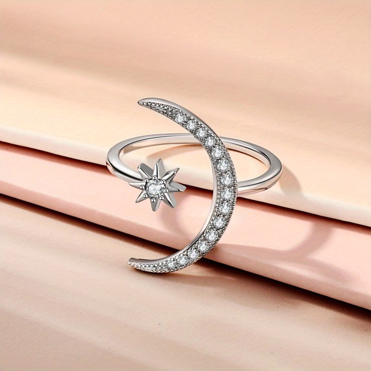 Modern Ring with Gold-tone