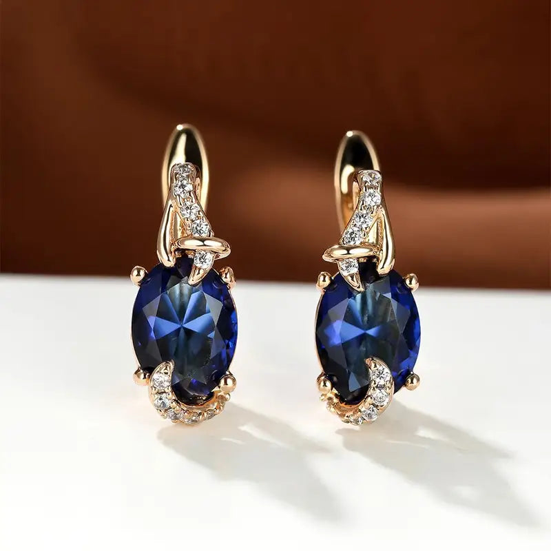 Timeless Earrings with Gold-tone