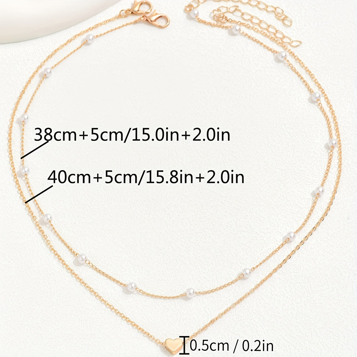 Modern Necklace with Pearl-inspired
