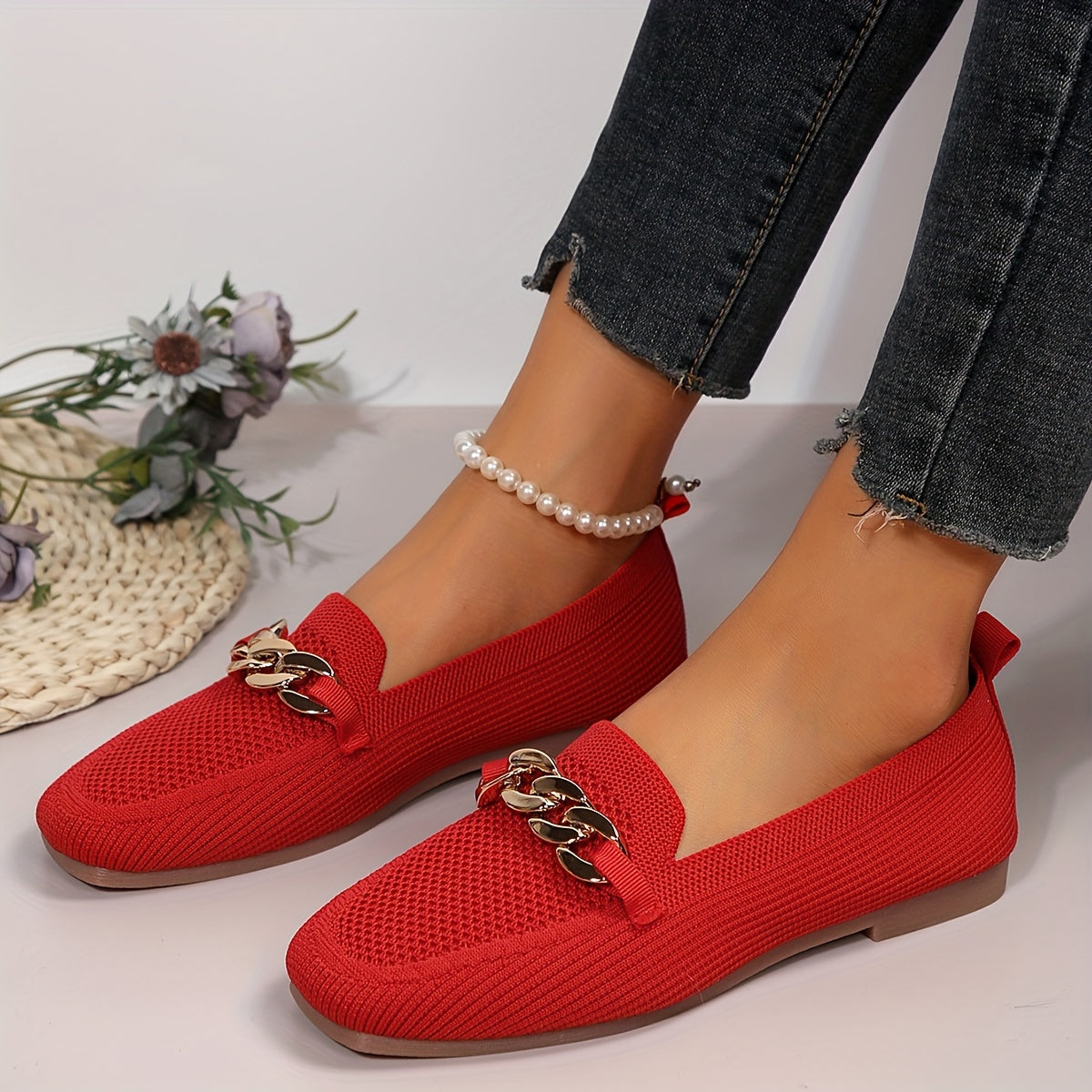 Timeless Knit Flats with Slip-On