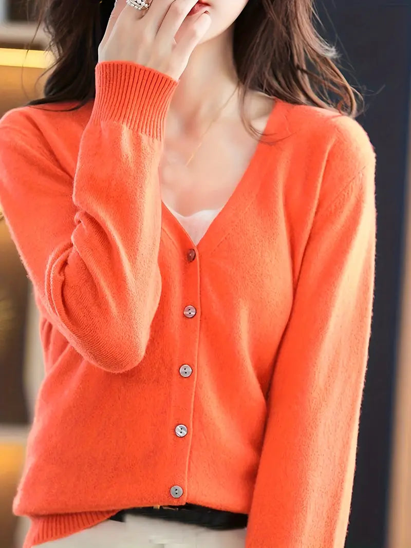 Viscose V-Neck Coat