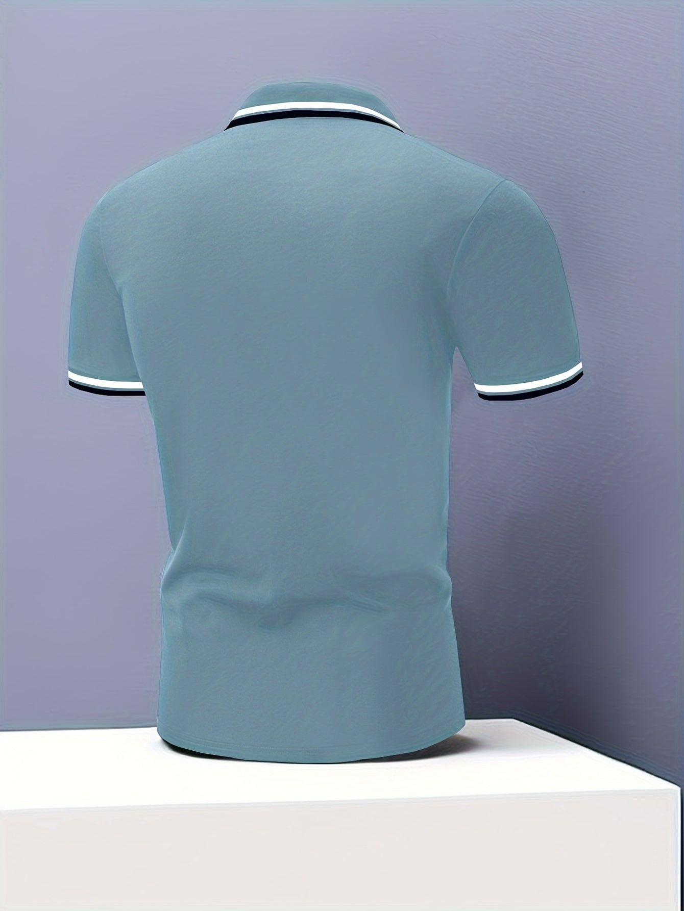 Men's Trendy Simple Letter Print Color Block Short Sleeve Button Up Lapel Shirt For Summer Daily, Golf Shirt