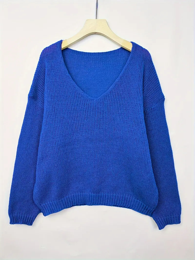 Long V-Neck Sweater