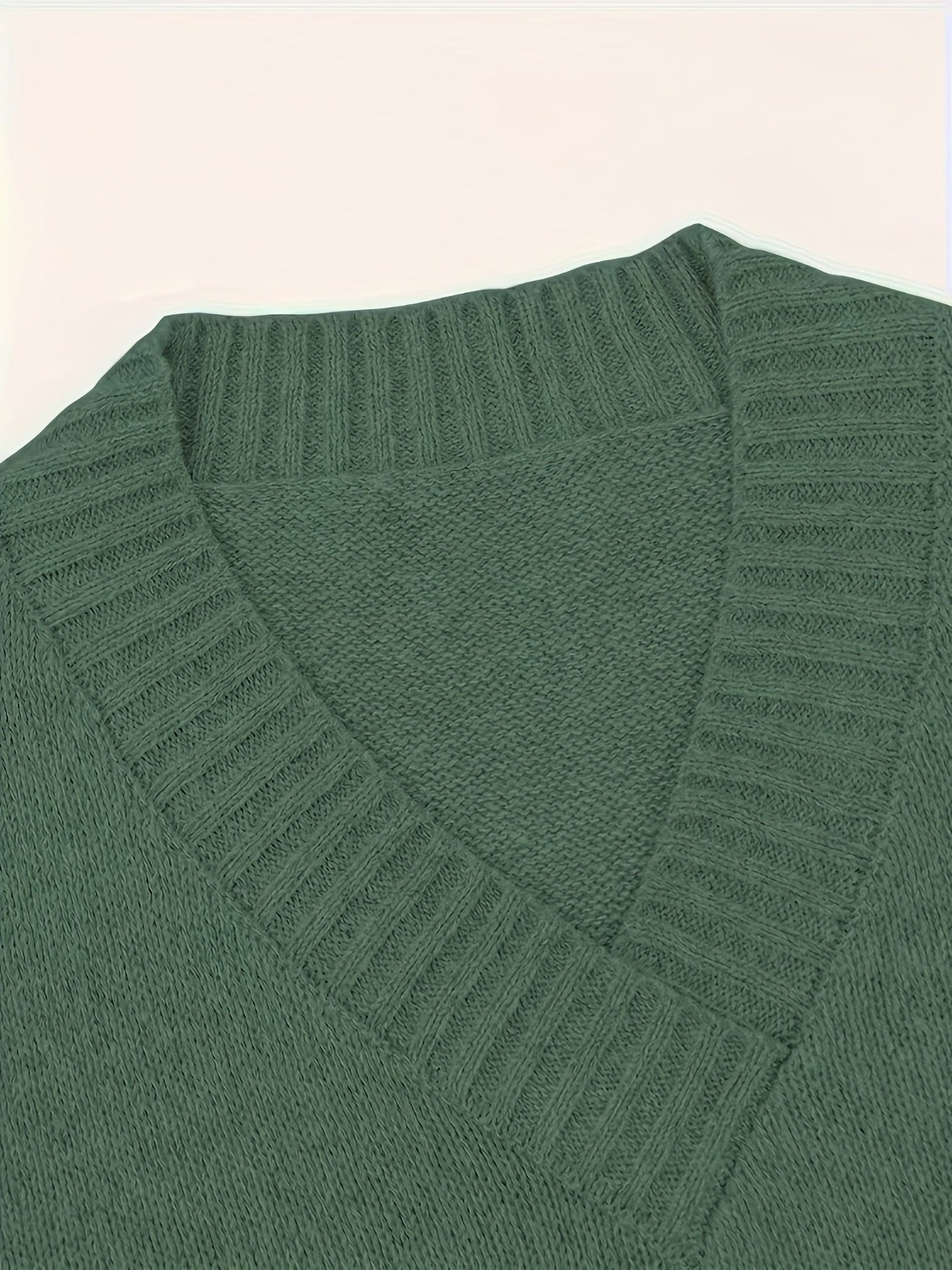 V-Neck Knitted Sweater
