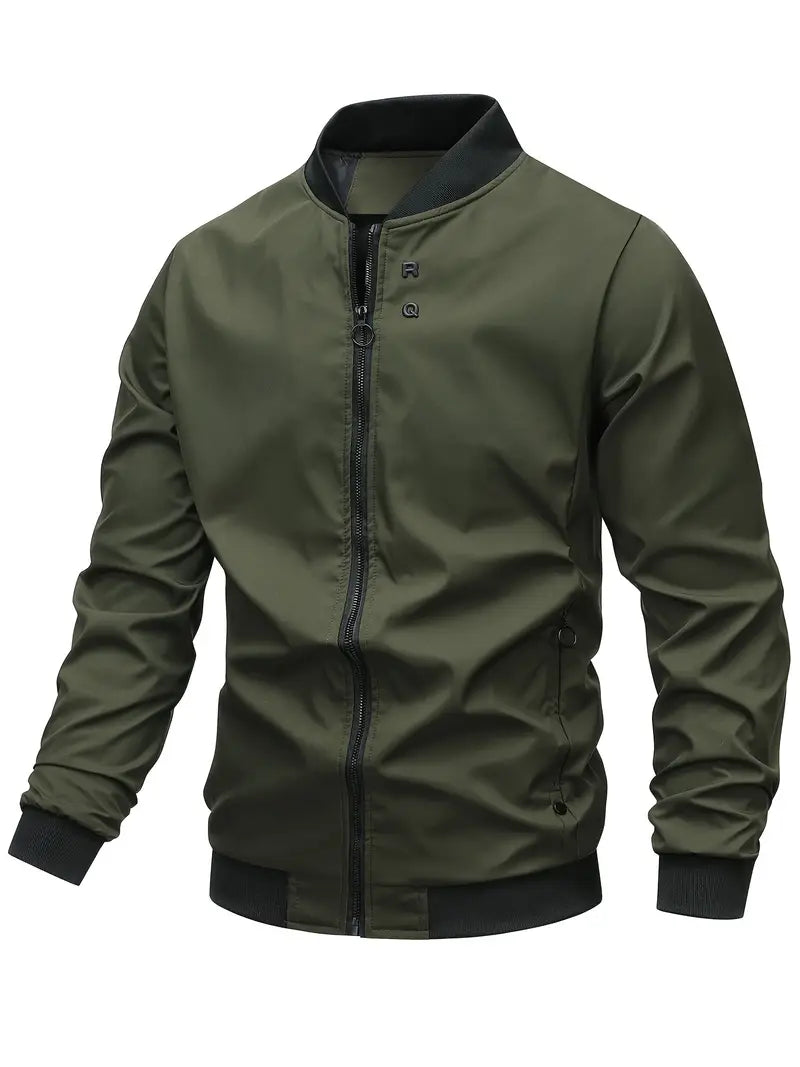 Polyester Zip Long Sleeve Jacket
