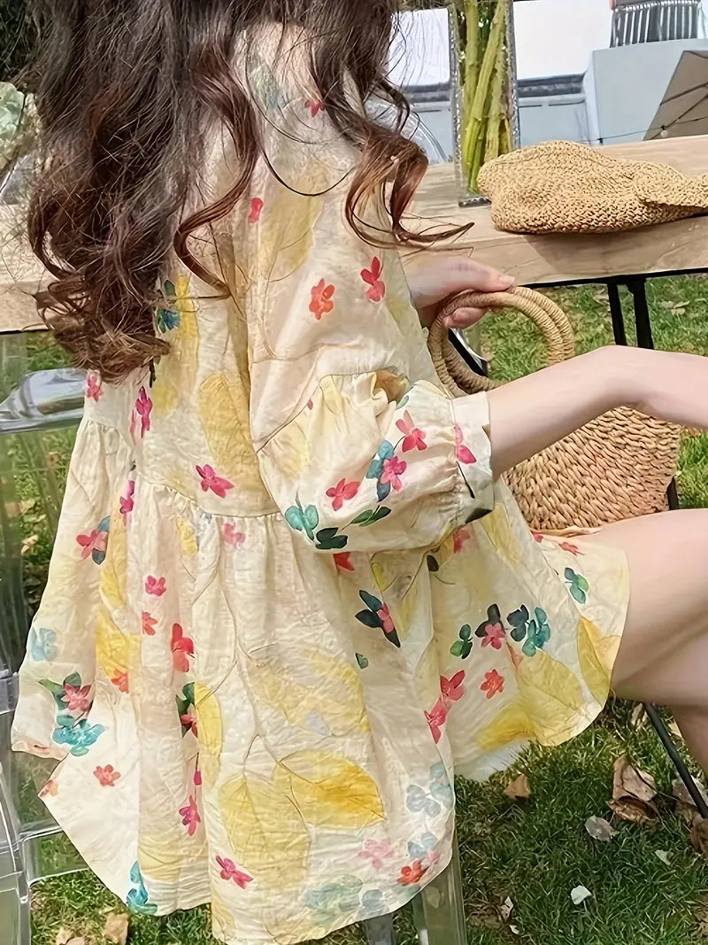 Floral Polyester Blouse Floral