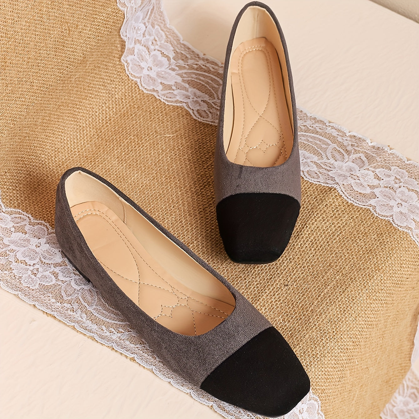 Timeless Colorblock Faux Suede Wedge Sandals with Wedge