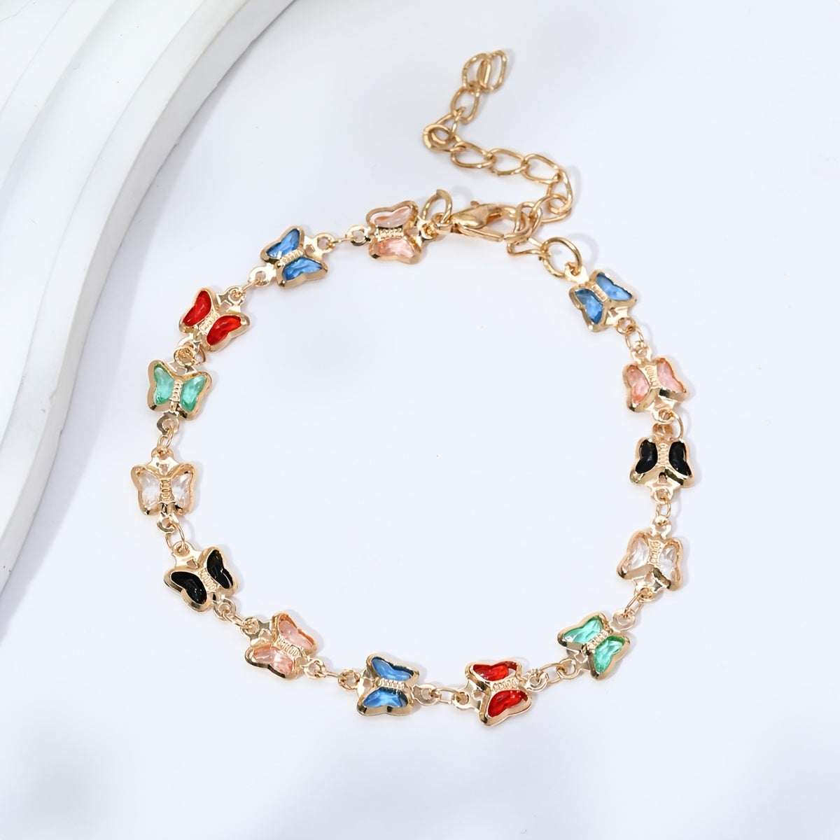 Modern 1-Piece Bracelet Set with Gold-tone
