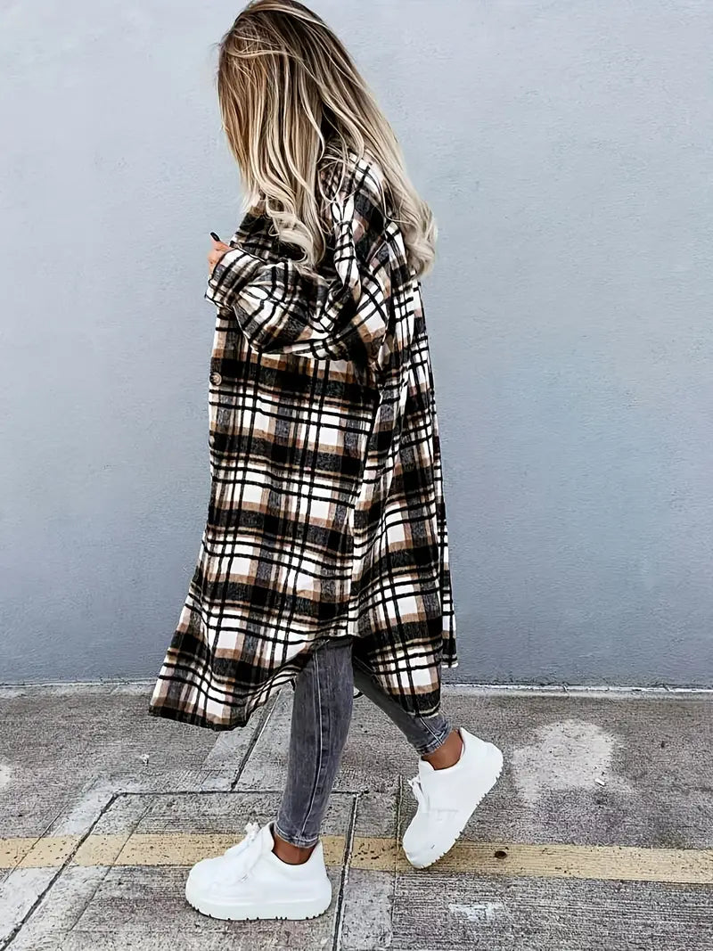 Plaid Long Jacket