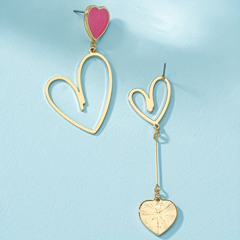 Delicate Earrings with Gold-tone