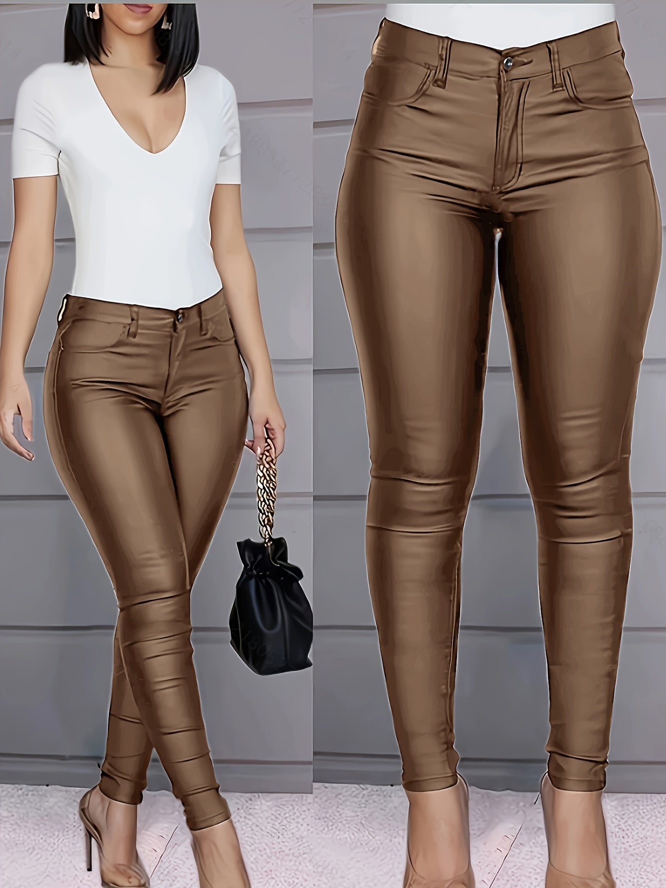 Timeless Tan Viscose Pants