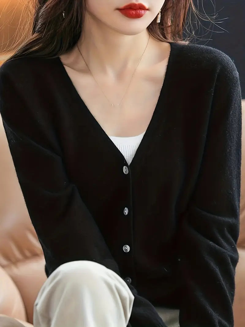 Viscose V-Neck Coat