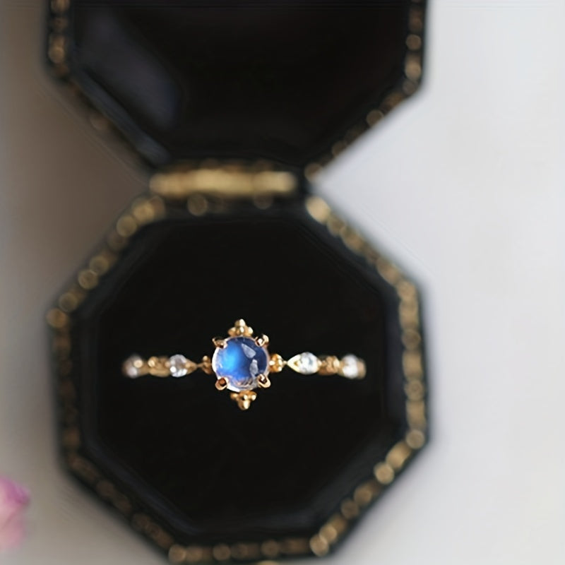 Modern Ring with Silver-tone