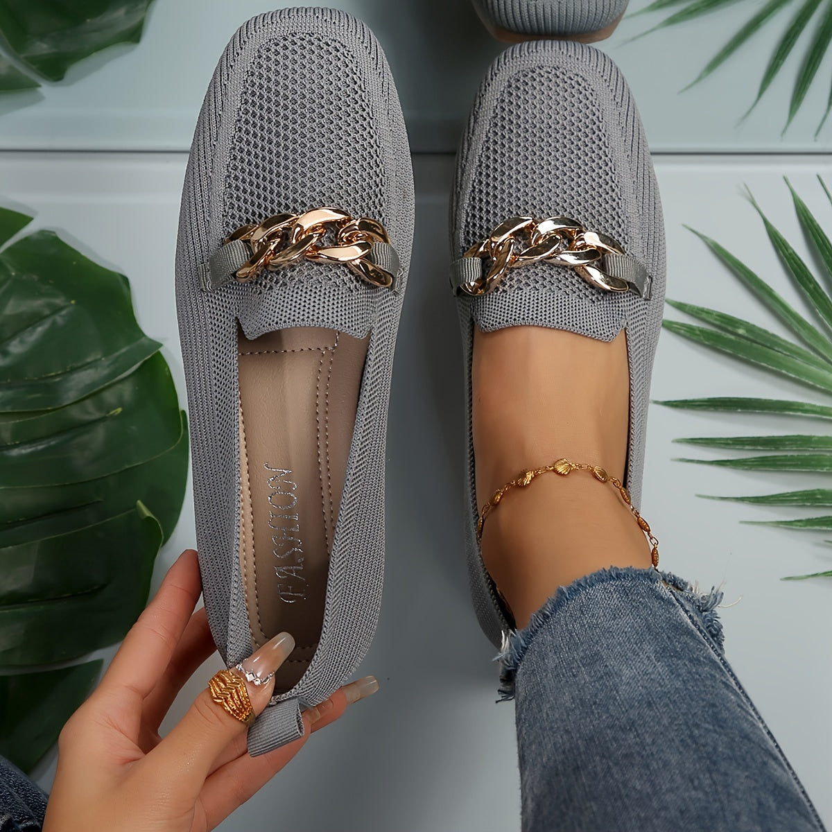 Timeless Knit Flats with Slip-On