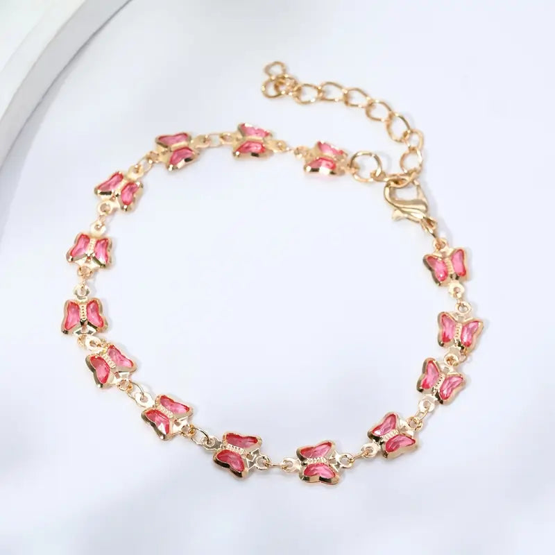 Modern Bracelet with Gold-tone