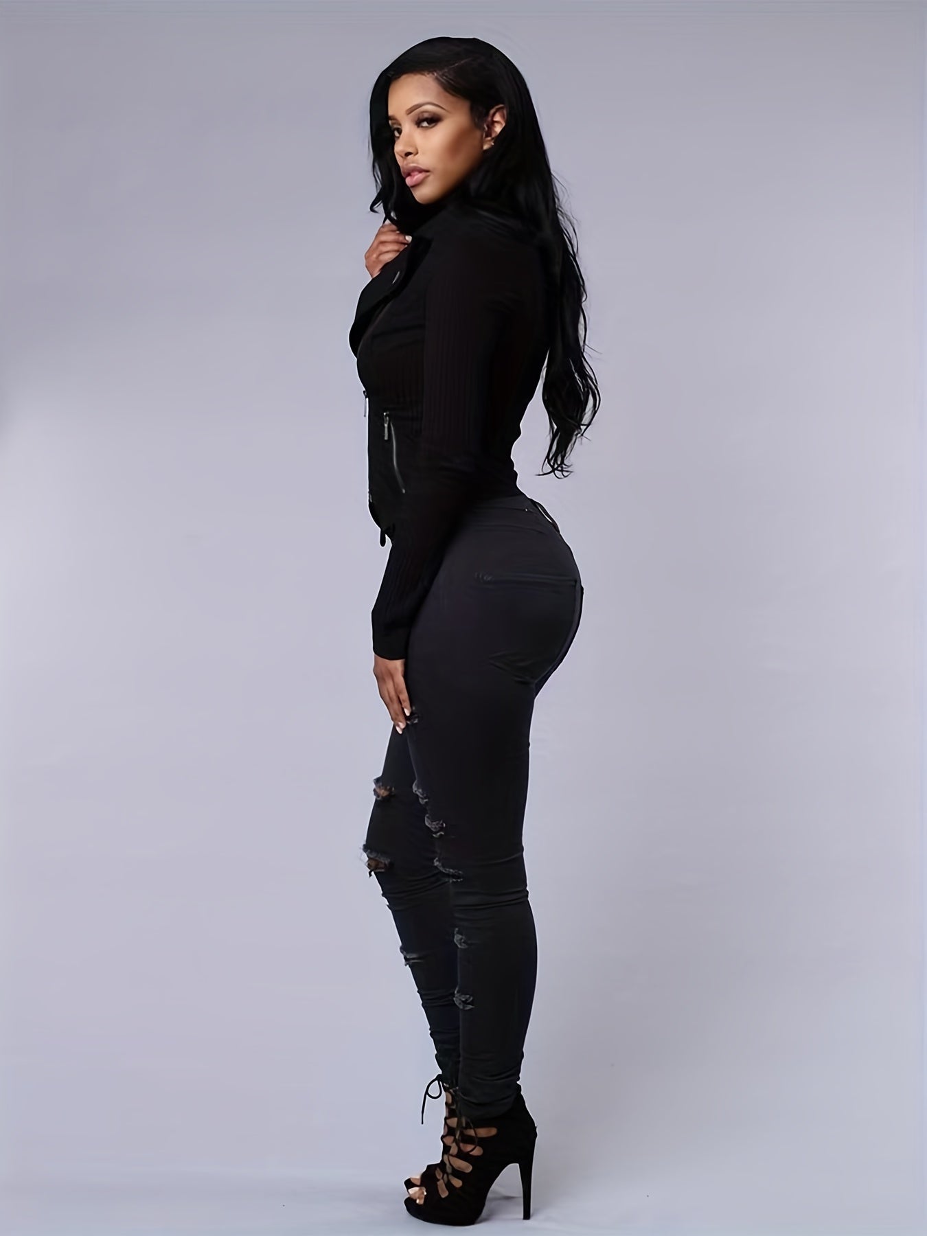 Timeless Cotton Pants with Zip