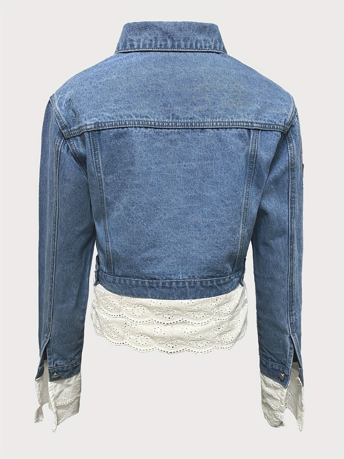 Timeless Blue Polyester Pants with Button