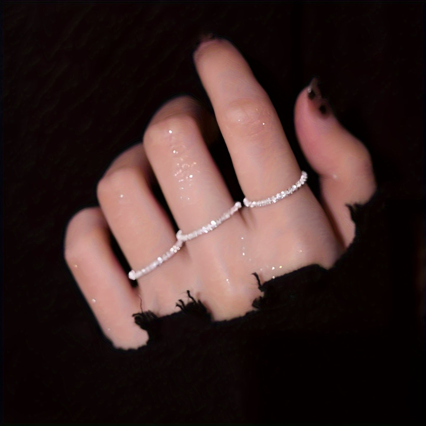 Modern Ring with Gold-tone