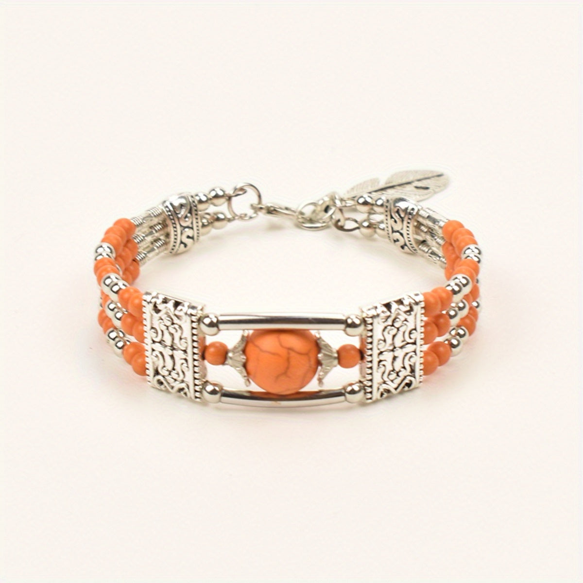Boho Bracelet with Silver-tone