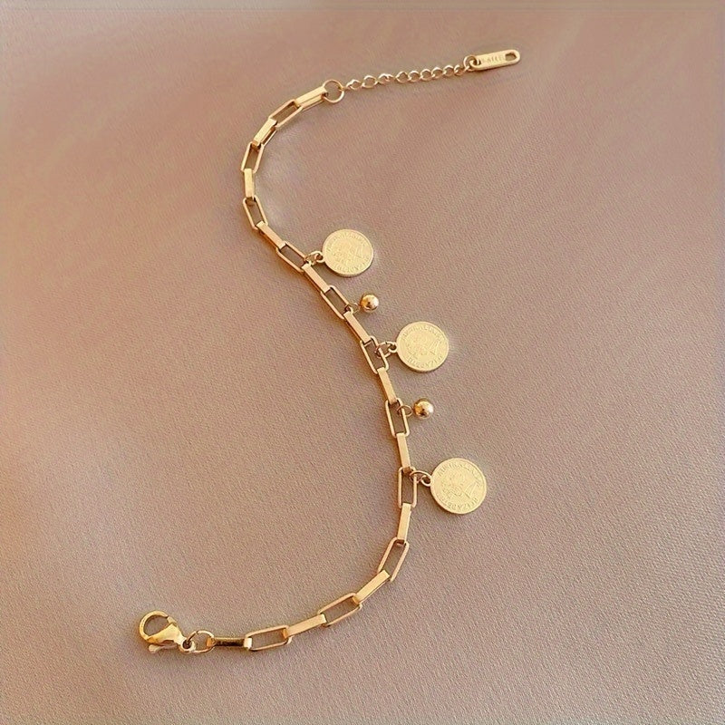Vintage 1-Piece Necklace & Bracelet Set with Silver-tone