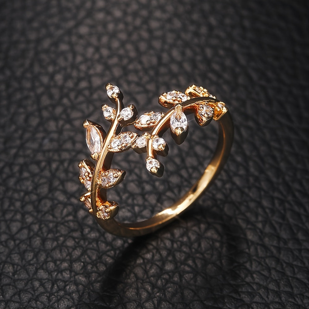 Timeless Ring with Gold-tone