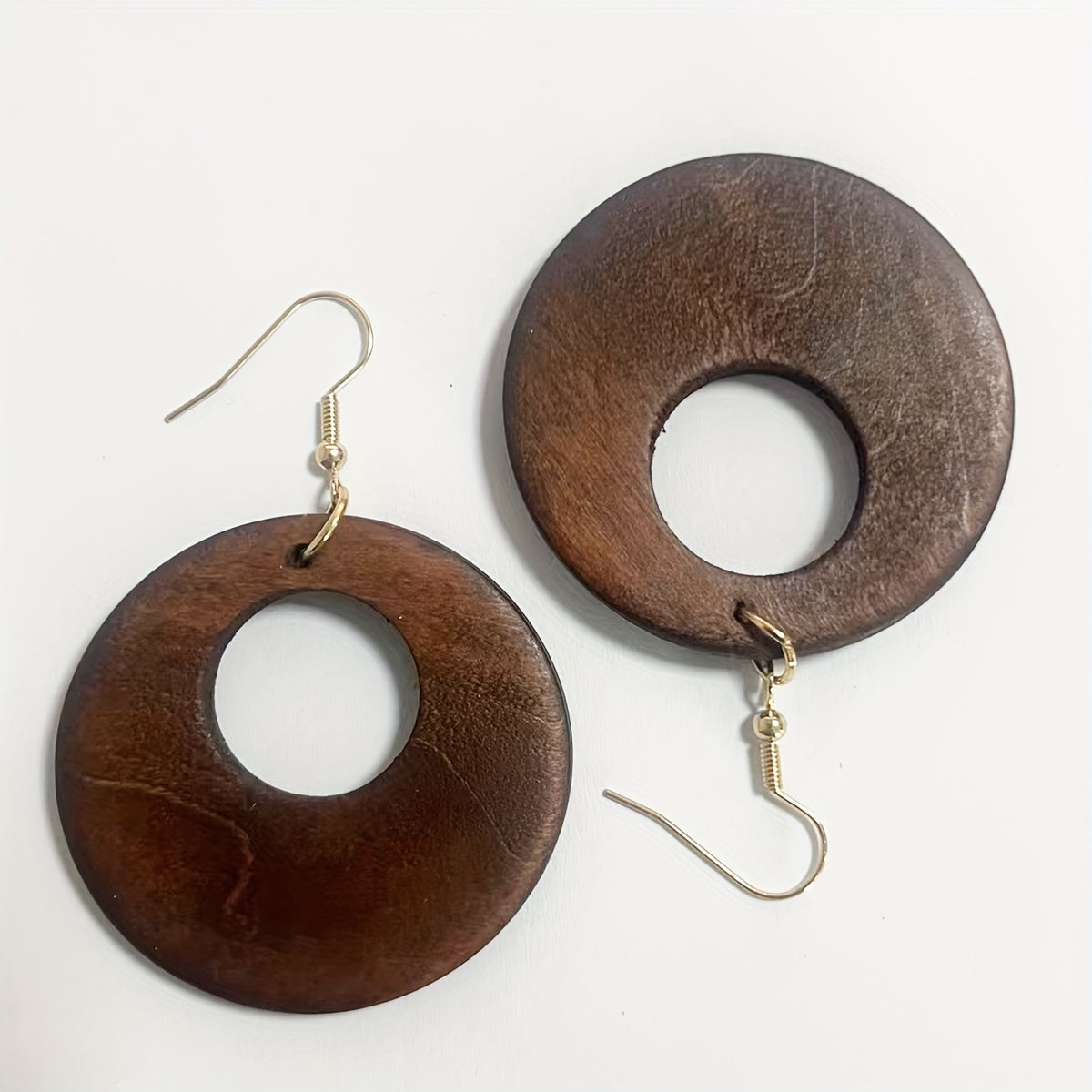 Modern Earrings with Gold-tone
