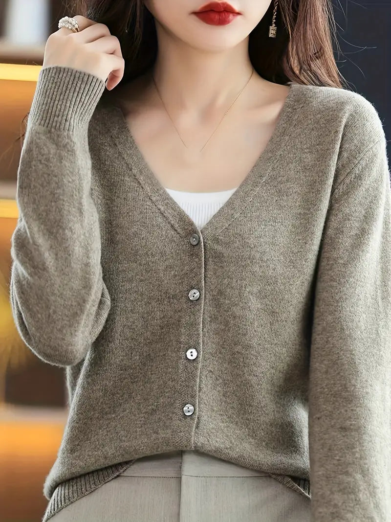 Viscose V-Neck Coat
