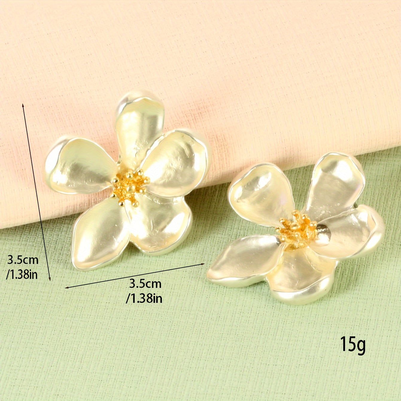 Vintage Earrings with Gold-tone