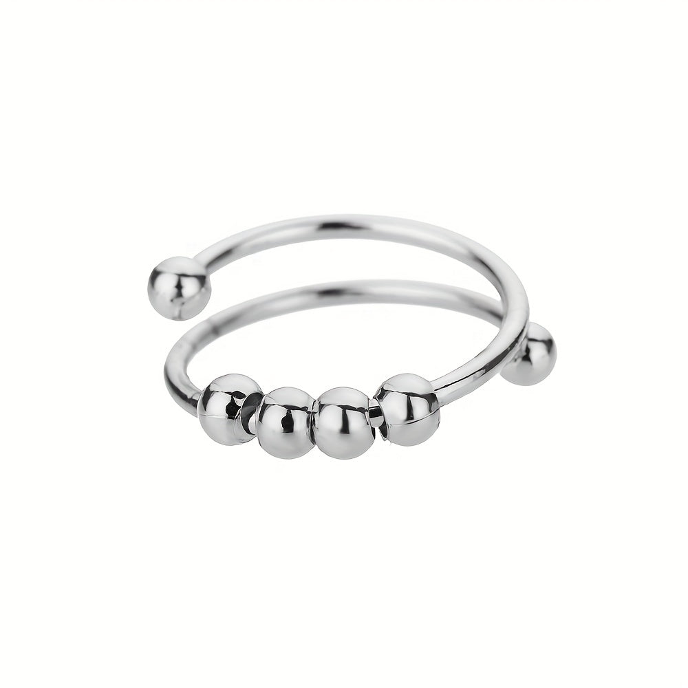 Modern Ring with Gold-tone