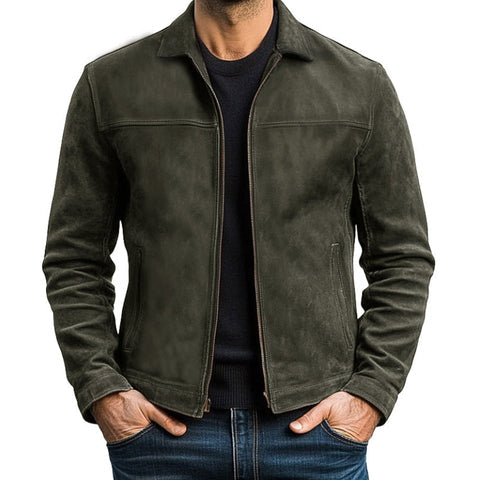 SIEGBERT I LEATHER JACKET WITH ZIPPER