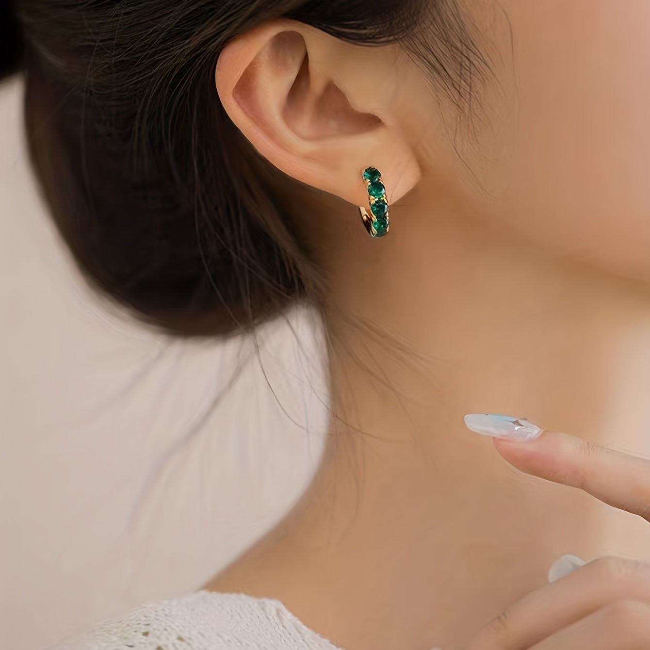 Boho Earrings with Gold-tone