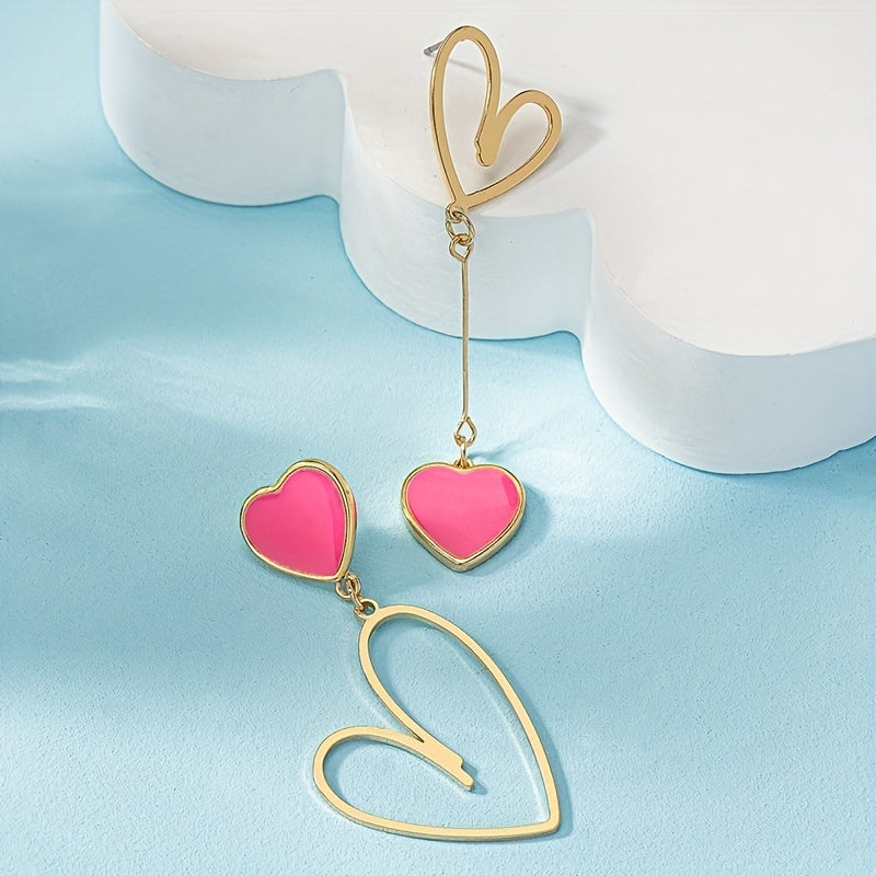 Delicate Earrings with Gold-tone